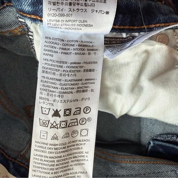 Levi’s Wedgie Straight Distressed Jeans Women’s Size 28 - Picture 10 of 15